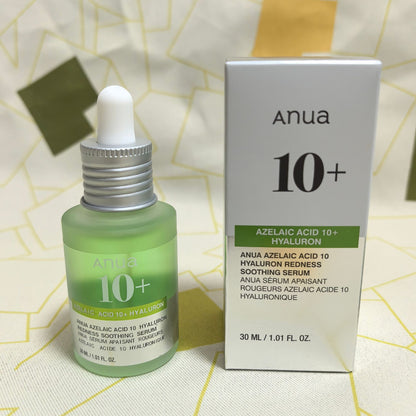 ANUA Azelaic Acid 10% + Hyaluron Redness Soothing Serum